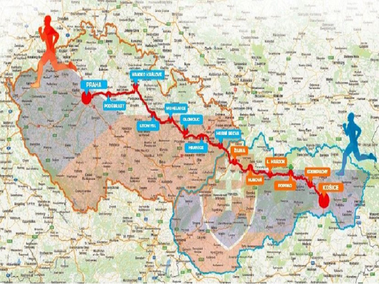 Charitatvny beh z Koc do Prahy