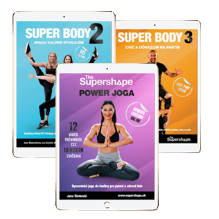 E-shop ONLINE video program<br />POWER JOGA + SUPER BODY 2 + SUPER BODY 3